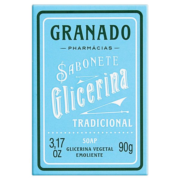 Sabonete em Barra Vegetal Tradicional Granado Glicerina Caixa 90g Sabonete em Barra Vegetal Tradicional Granado Glicerina Caixa 90g