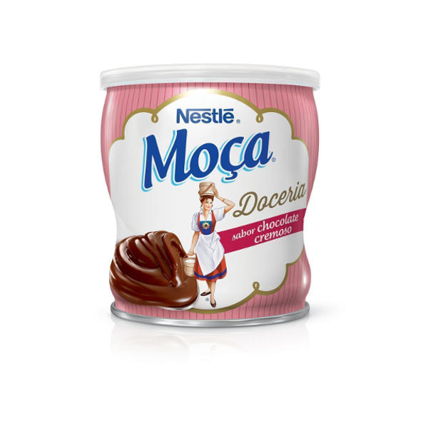 Creme de Chocolate MOÇA 380g Creme de Chocolate DOCERIA MOÇA NESTLÉ Chocolate Cremoso Lata 380g