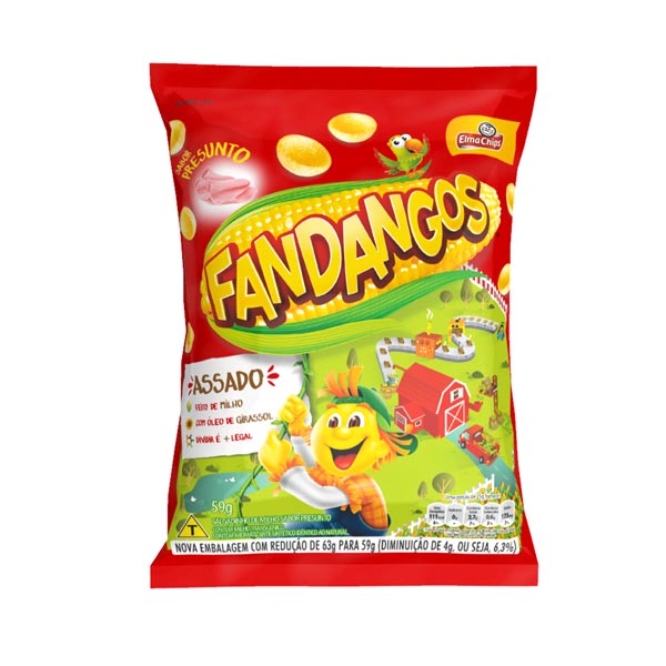 Salgadinho FANDANGOS Presunto 59g Salgadinho FANDANGOS Presunto Pacote 59g