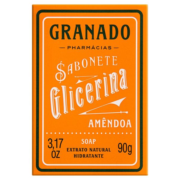 Sabonete em Barra Amêndoa Granado Glicerina Caixa 90g Sabonete em Barra Amêndoa Granado Glicerina Caixa 90g