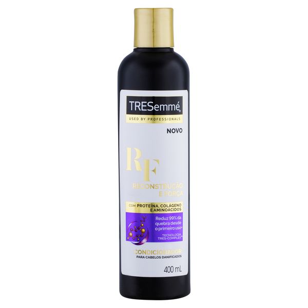 Condicionador Tresemmé Reconstrução e Força Frasco 400ml Condicionador Tresemmé Reconstrução e Força Frasco 400ml