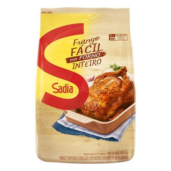 Frango Congelado Temperado sem Miúdos Sadia Frango Fácil