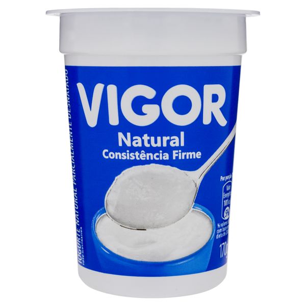 Iogurte Parcialmente Desnatado Natural Vigor Copo 170g