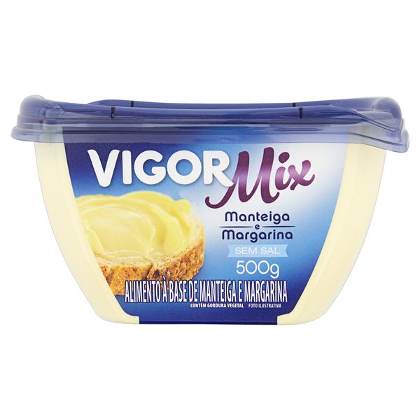 Mix Manteiga e Margarina VIGOR 500g Mix Manteiga e Margarina VIGOR  Pote 500g