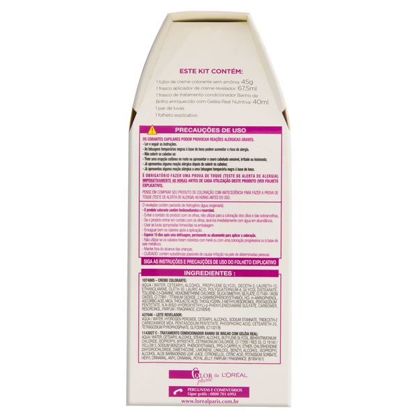 Kit Coloração Creme 200 Preto L'oréal Paris Casting Gloss Kit Coloração Creme 200 Preto L'oréal Paris Casting Gloss