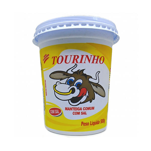 Manteiga Comum com Sal TOURINHO 500g Manteiga Comum com Sal TOURINHO  Pote 500g