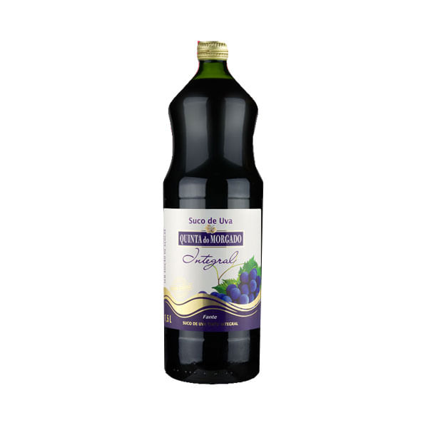 Suco QUINTA DO MORGADO 1.5l Suco de Uva Integral QUINTA DO MORGADO  Garrafa 1.5l