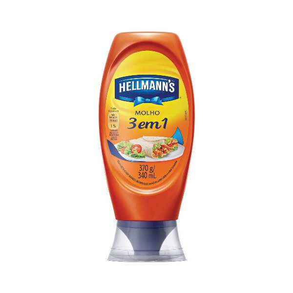 Molho 3 em 1 HELLMANN'S 380g Molho 3 em 1 HELLMANN'S Squeeze 380g Molho 3 em 1 HELLMANN'S 380g Molho 3 em 1 HELLMANN'S Squeeze 380g