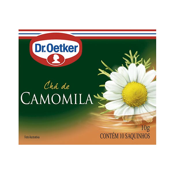 Chá Dr. OETKER Camomila 10g com 10 saquinhos Chá Dr. OETKER Camomila 10g com 10 saquinhos