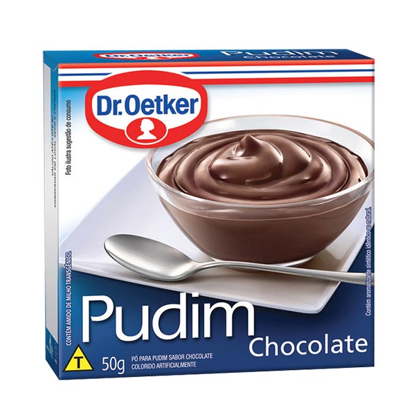 Pó para Pudim Dr. OETKER Sabor Chocolate Caixa 50g