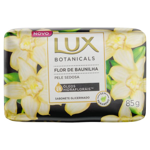 Sabonete em Barra Glicerinado Flor de Baunilha Lux Botanicals Cartucho 85g