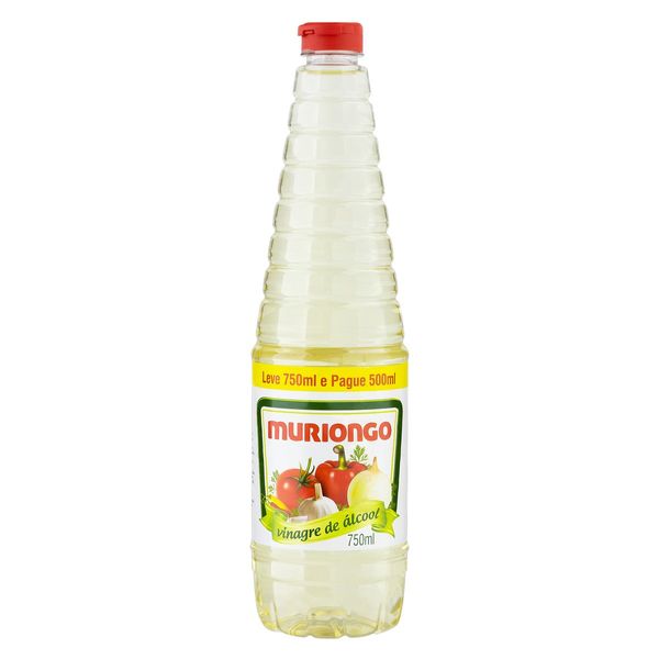 Vinagre de Álcool Muriongo Frasco Leve 750ml Pague 500ml