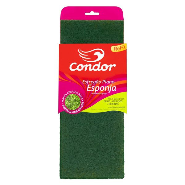 Esfregão Plano Esponja Condor 33cm x 12cm x 2cm Refil Esfregão Plano Esponja Condor 33cm x 12cm x 2cm Refil