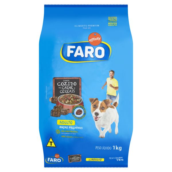 Alimento para Cães Adultos Raças Pequenas Cozido de Carne e Cereais Affinity Faro Pacote 1kg