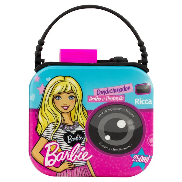 Condicionador Infantil Brilho e Proteção Barbie Ricca Frasco 250ml