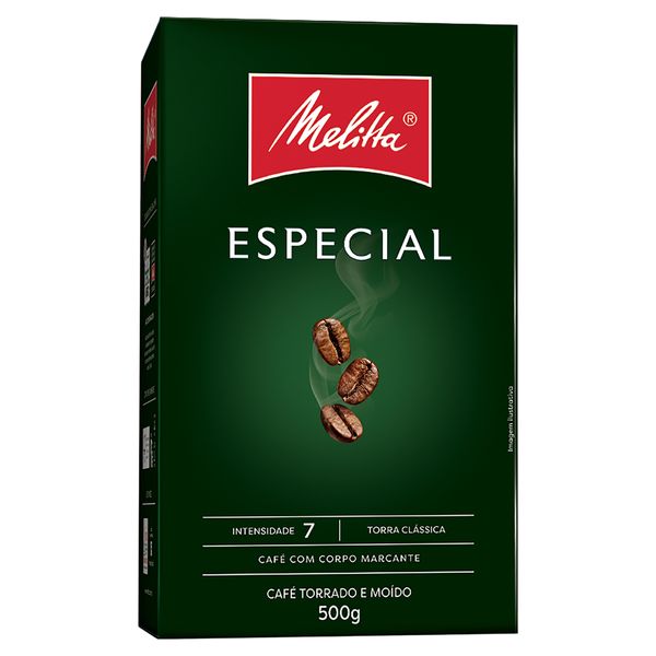 Café Torrado e Moído Especial Melitta Caixa 500g Café Torrado e Moído Especial Melitta Caixa 500g