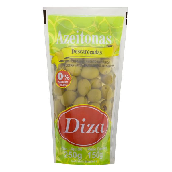 Azeitona Verde em Conserva sem Caroço Diza Sachê 150g Azeitona Verde em Conserva sem Caroço Diza Sachê 150g