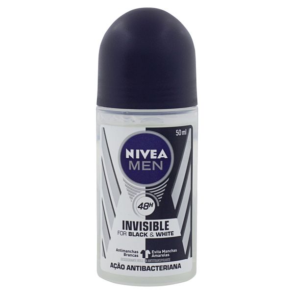 Desodorante Antitranspirante NIVEA Men Invisible 50ml Desodorante Antitranspirante NIVEA Men Invisible For Black & White Roll-on 50ml