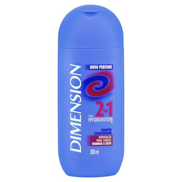 Shampoo 2 em 1 Dimension Cabelos Normais a Secos Frasco 200ml