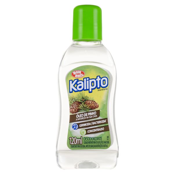 Desinfetante Uso Geral Óleo de Pinho Kalipto Frasco 120ml Desinfetante Uso Geral Óleo de Pinho Kalipto Frasco 120ml
