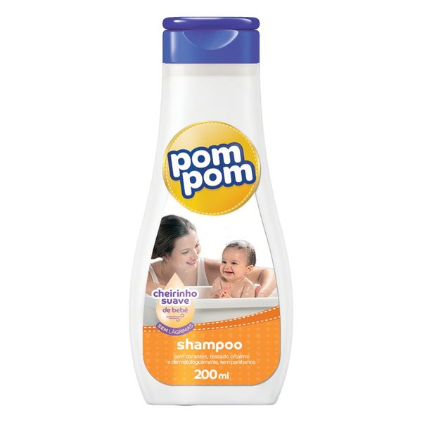 Shampoo Infantil Suave Pom Pom Frasco 200ml