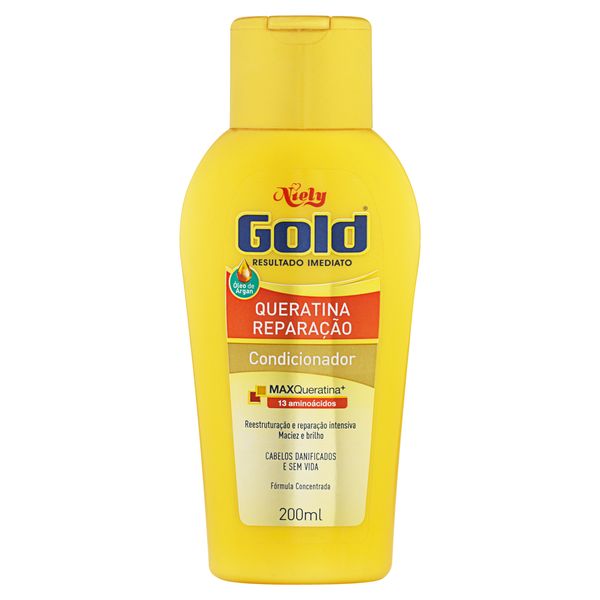 Condicionador Niely Gold Queratina Reparação Frasco 200ml