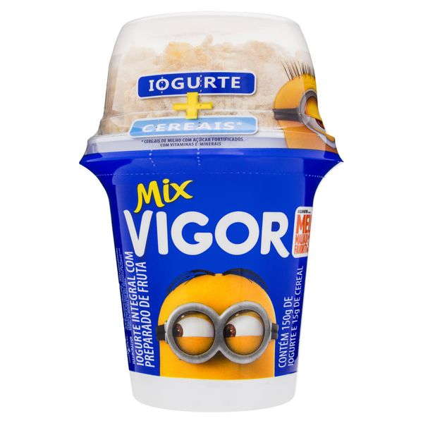 Iogurte Integral Fruta com Cereais Meu Malvado Favorito 3 Vigor Mix Copo 165g