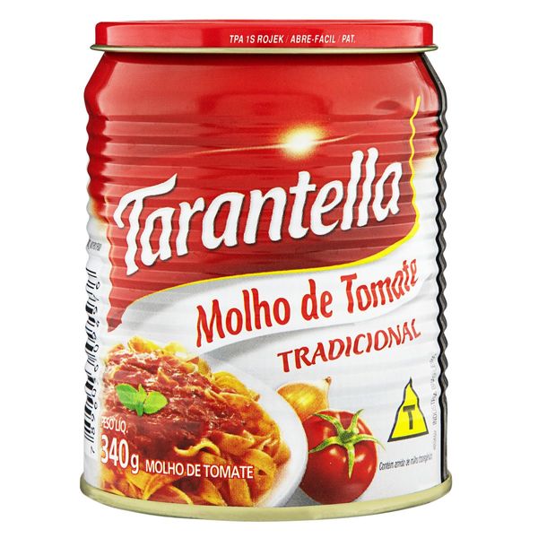 Molho de Tomate Tradicional Tarantella Lata 340g