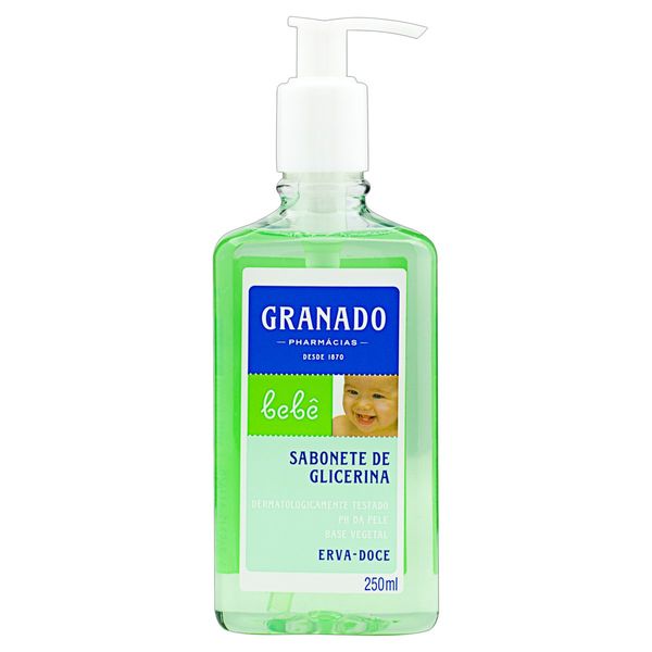 Sabonete Líquido de Glicerina Erva-Doce Granado Bebê Frasco 250ml