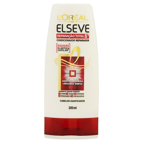 Condicionador L'oréal Paris Elseve Reparação Total 5+ Frasco 200ml Condicionador L'oréal Paris Elseve Reparação Total 5+ Frasco 200ml