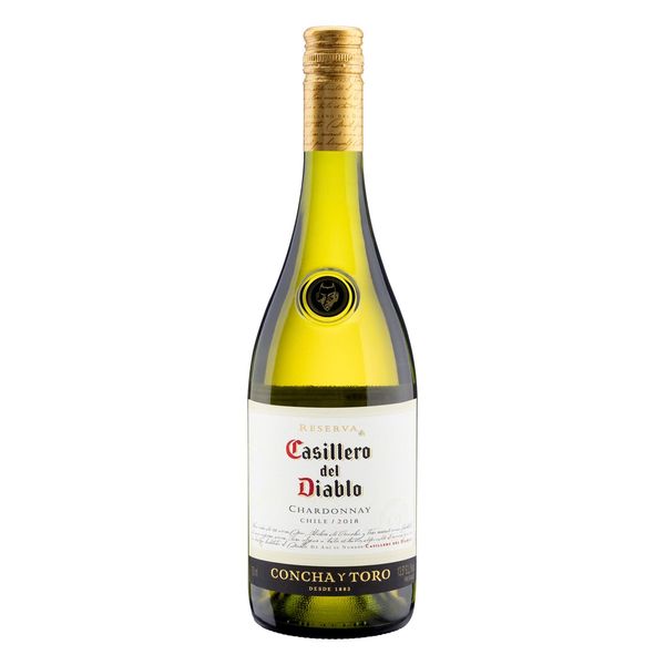 Vinho Chileno Branco Seco Reserva Casillero del Diablo Chardonnay Garrafa 750ml