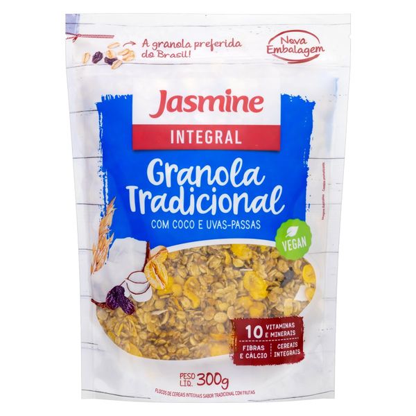 Granola JASMINE 300g Granola Tradicional GRAIN FLAKES  JASMINE  Pacote 300g