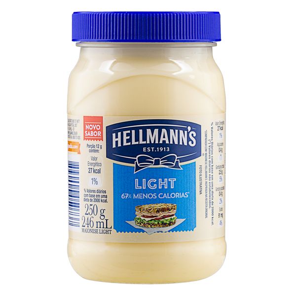 Maionese Light Hellmann's Pote 250g Maionese Light Hellmann's Pote 250g