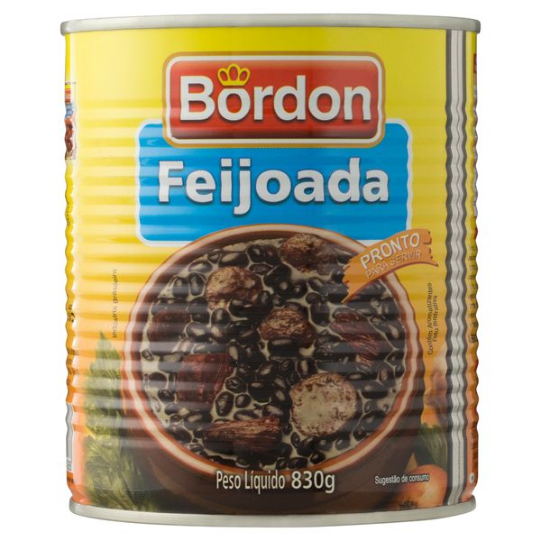 Feijoada Pronta Bordon Lata 830g
