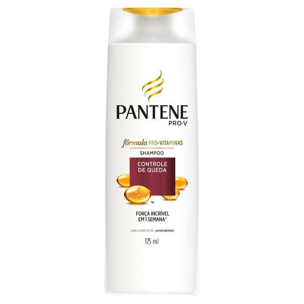 Shampoo Pantene Controle de Queda Frasco 175ml Shampoo Pantene Controle de Queda Frasco 175ml