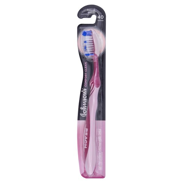 Escova Dental Macia Johnson's Reach Comfort Clean 40 Grande Escova Dental Macia Johnson's Reach Comfort Clean 40 Grande