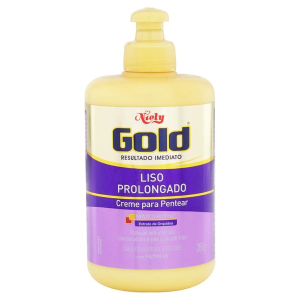 Creme para Pentear Niely Gold Liso Prolongado Frasco 280g