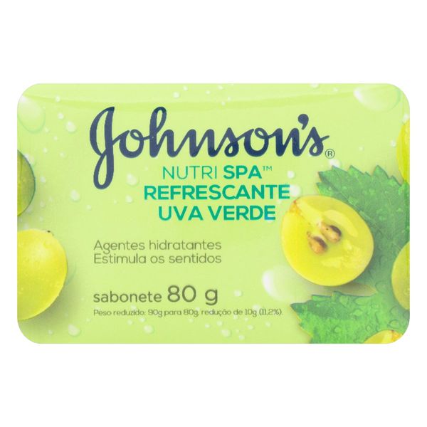 Sabonete em Barra Refrescante Uva Verde Johnson's Nutri Spa Cartucho 80g
