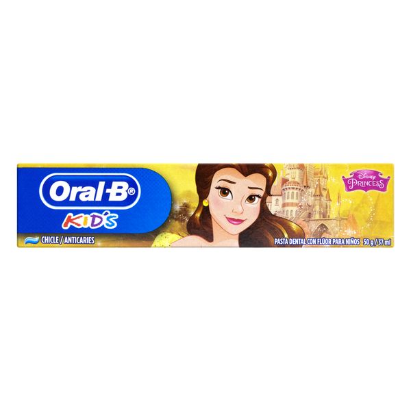 Creme Dental com Flúor Anticárie Chiclete Princesas Oral-B Kids Caixa 50g