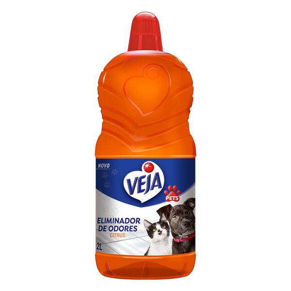 Eliminador de Odores Uso Veterinário Citrus Veja Pets Frasco 2l