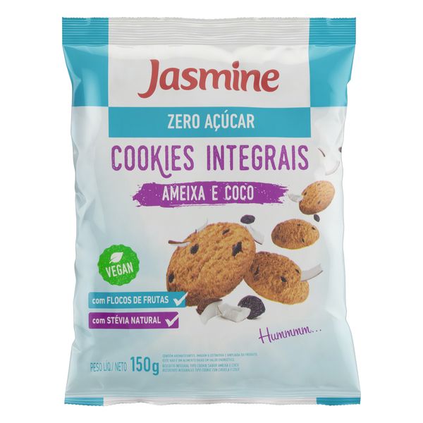 Biscoito JASMINE 150 Biscoito Cookie Integral Diet Ameixa e Coco JASMINE  Pacote 150g