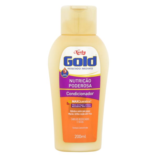 Condicionador Niely Gold Nutrição Poderosa Frasco 200ml Condicionador Niely Gold Nutrição Poderosa Frasco 200ml