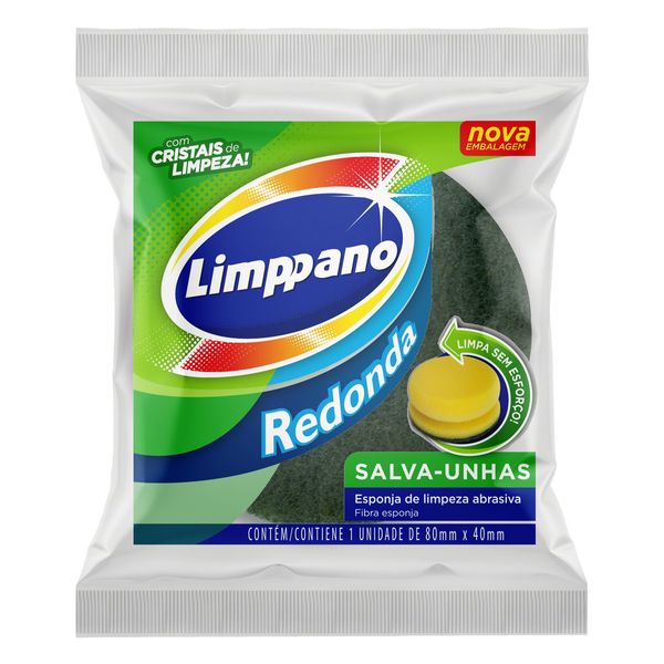 Esponja de Limpeza Salva-Unhas Redonda Limppano Esponja de Limpeza Salva-Unhas Redonda Limppano