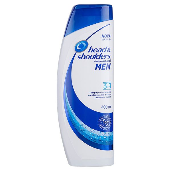 Shampoo Anticaspa Head & Shoulders Men 3 em 1 Frasco 400ml