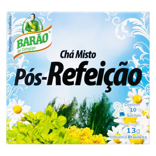 Chá Pós-Refeição Barão de Cotegipe Caixa 13g 10 Unidades Chá Pós-Refeição Barão de Cotegipe Caixa 13g 10 Unidades