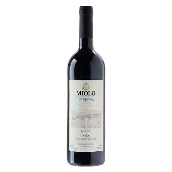 Vinho Brasileiro Tinto Seco Reserva Miolo Tannat Campanha Garrafa 750ml