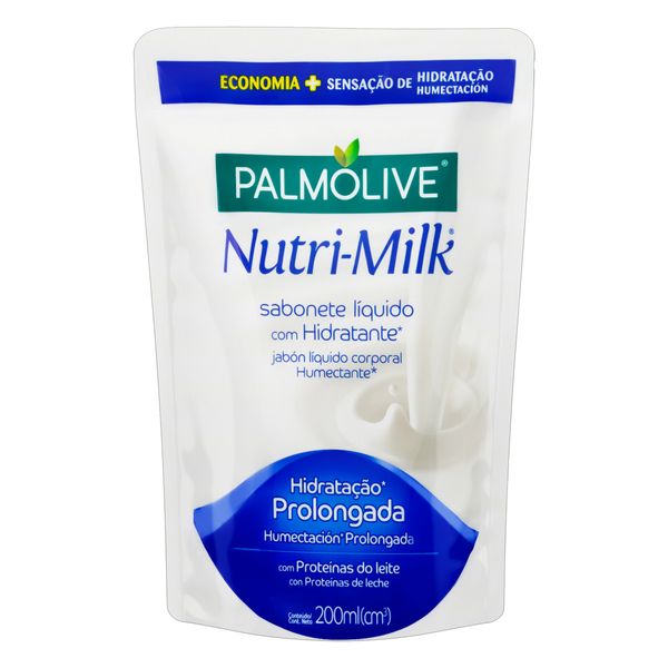 Sabonete Líquido Hidratante Palmolive Nutri-Milk Sachê 200ml Refil