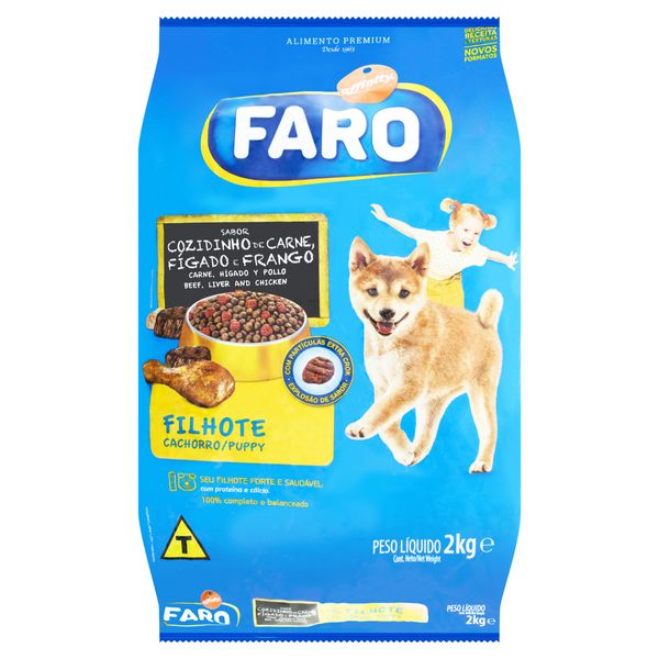 Alimento para Cães Filhotes Cozidinho de Carne, Fígado e Frango Affinity Faro Pacote 2kg