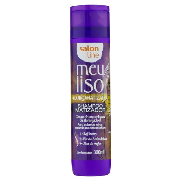 Shampoo Matizador Salon Line Meu Liso Loiro Matizado Frasco 300ml Shampoo Matizador Salon Line Meu Liso Loiro Matizado Frasco 300ml