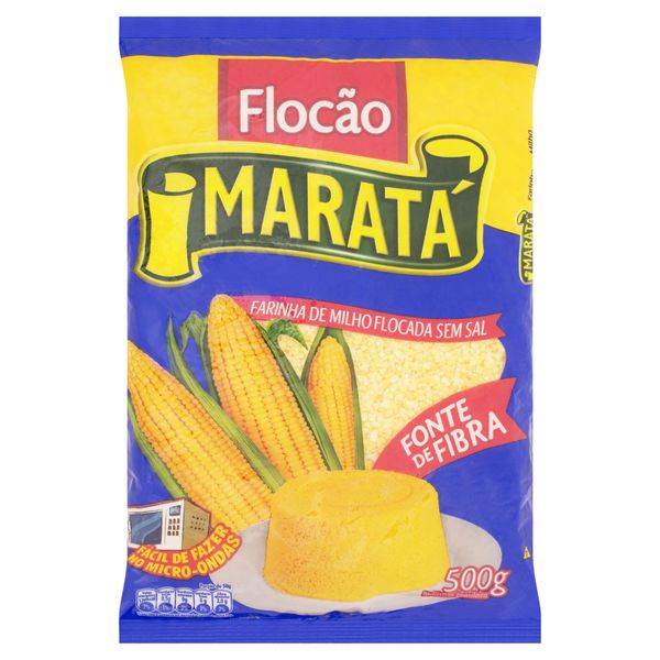 Farinha de Milho Flocão Maratá Pacote 500g Farinha de Milho Flocão Maratá Pacote 500g